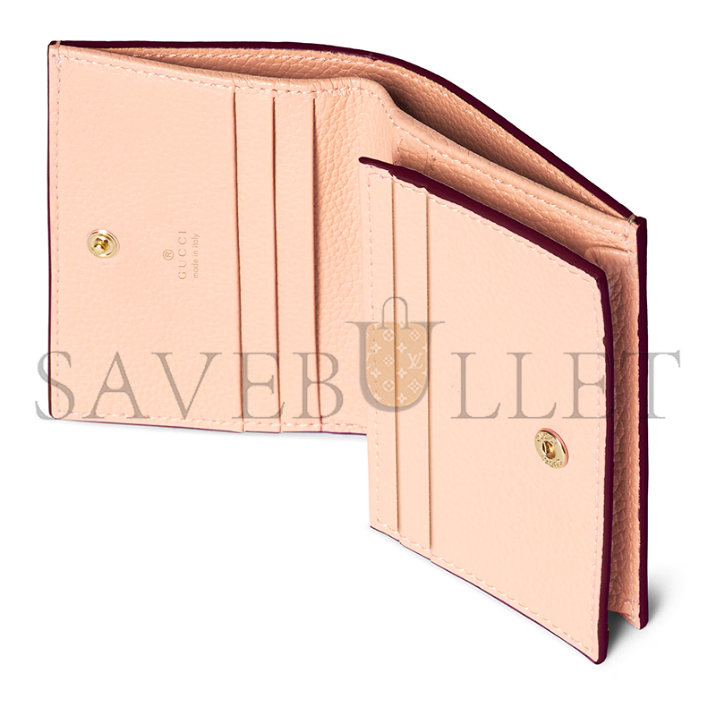 GUCCI BI-COLOR GG MARMONT SMALL WALLET 456126 (11*8.5*3cm) GUCCI BI-COLOR GG MARMONT SMALL WALLET 456126 (11*8.5*3cm)